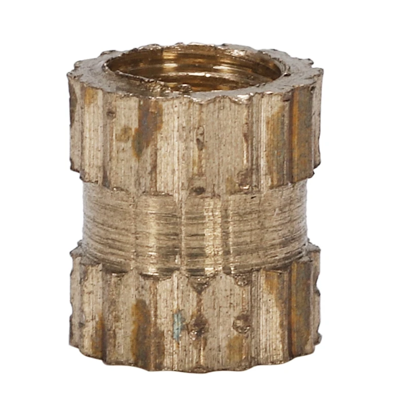 500 шт./компл. вставные гайки для литья под давлением латунные вставки накатанные