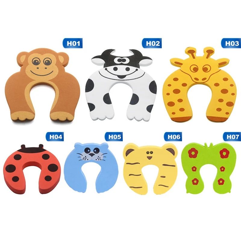 1 шт. Детская безопасность защита мультфильм животных Форма блокировщик двери