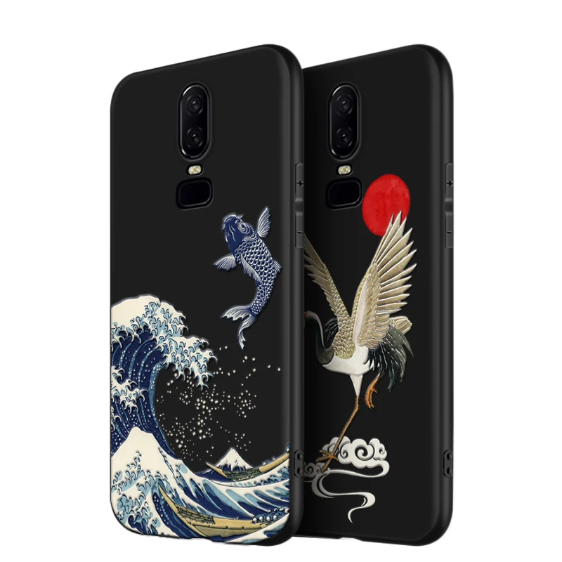 Чехол для OnePlus 8 7T Pro 7 6 6T рельефный объемный тисненый матовый мягкий чехол с полным