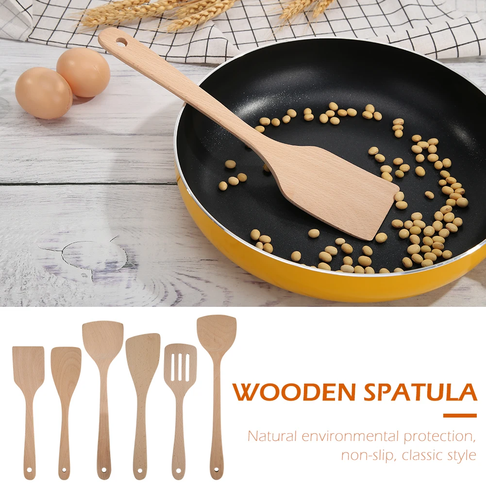 Деревянная лопатка кухонные принадлежности для вырезания пазов стандартная