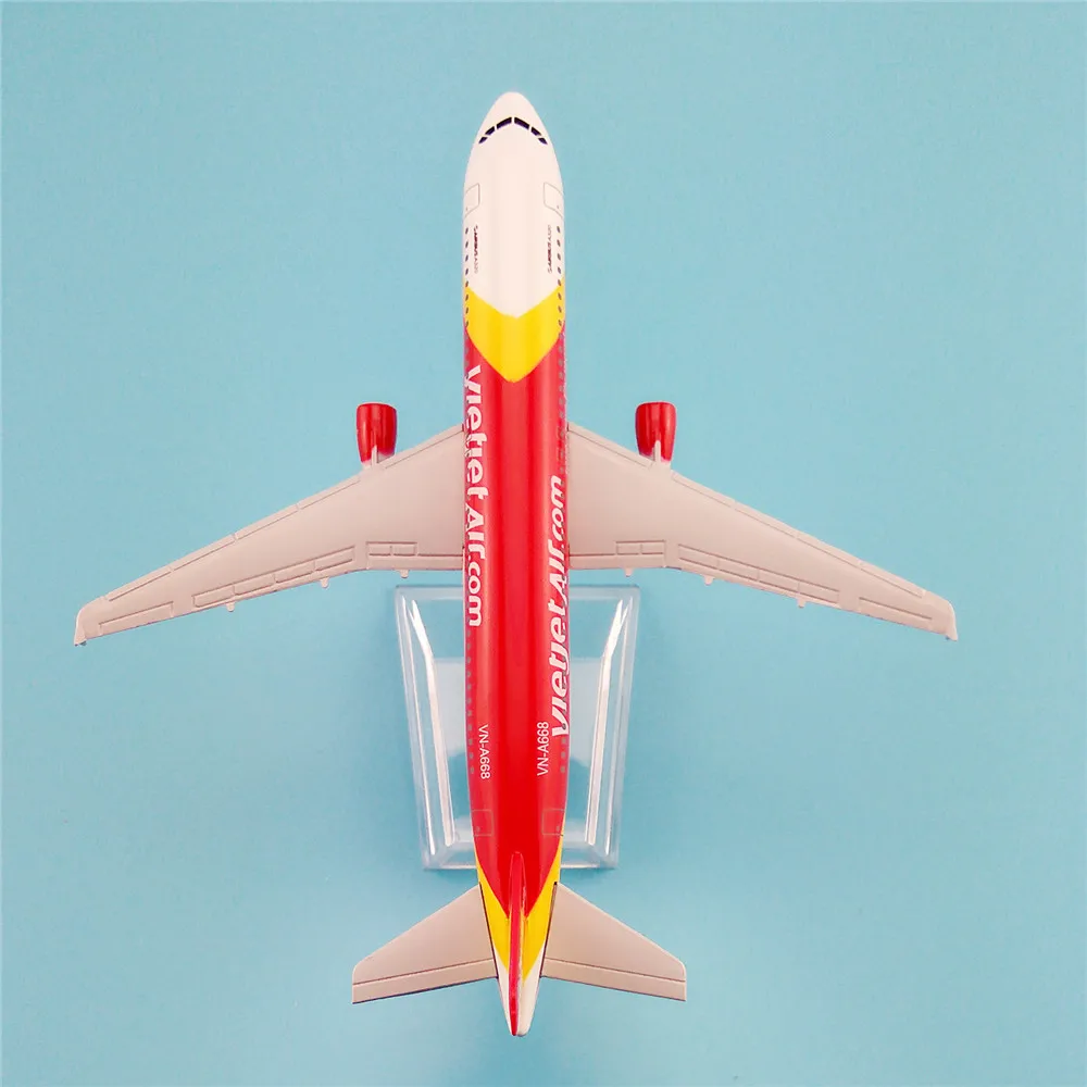 Модель металлического самолета 16 см вьетнамские авиакомпании модель VietJet Air Airlines