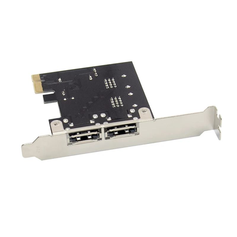 Адаптер расширения Zeadow PCI-Express X1 на 2 порта ESATA и SATA 3 0 6 ГБ/сек. PCIe чипсет ASM1061 |