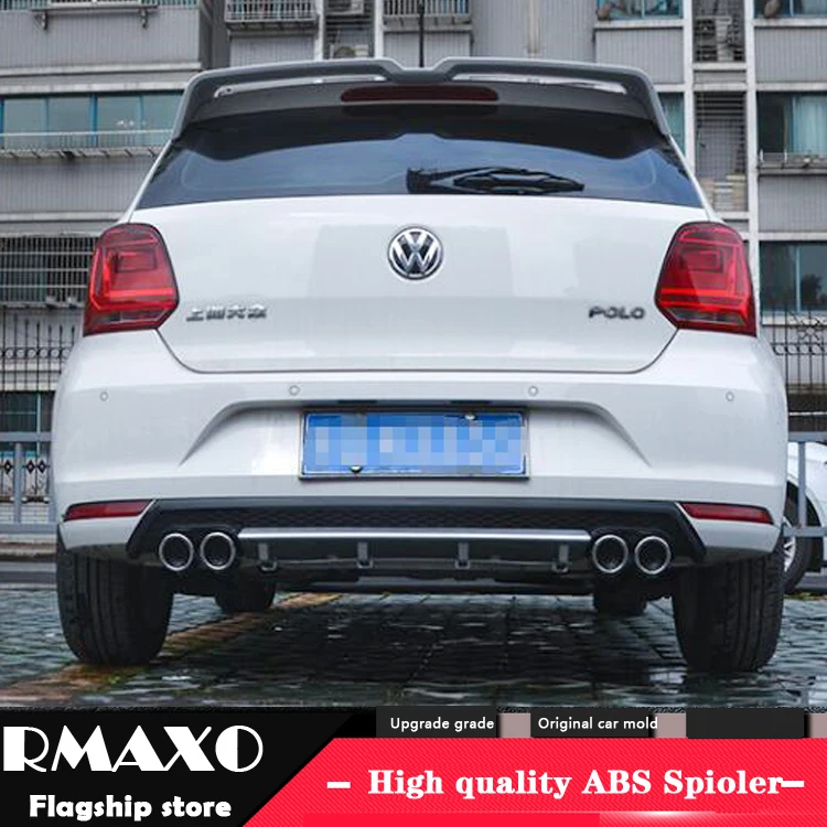 Для POLO ABS задний бампер диффузор защитные бамперы для 2011 2016 Volkswagen Боди Комплект