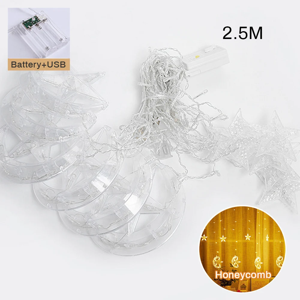 USB лампа луна звезды провода Шторы светильник светодиодный строка Фея s неоновый