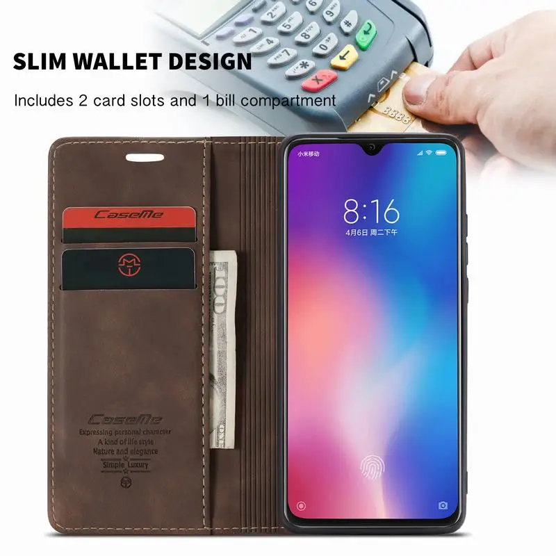 Роскошный Магнитный флип чехол для Xiaomi Redmi Note 8 Pro чехол-книжка из матовой кожи, чехол книжка для мобильного телефона Redmi Note 8