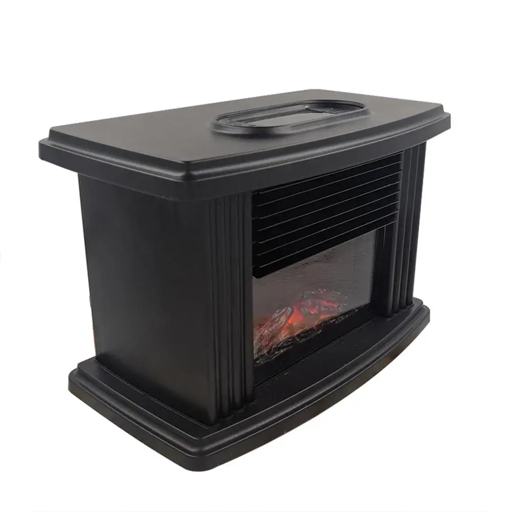 

Mini Electric Fireplace Stove Portable Tabletop Indoor Space Heater 1000W Household Electric Heater Winter Desktop Air Warmer