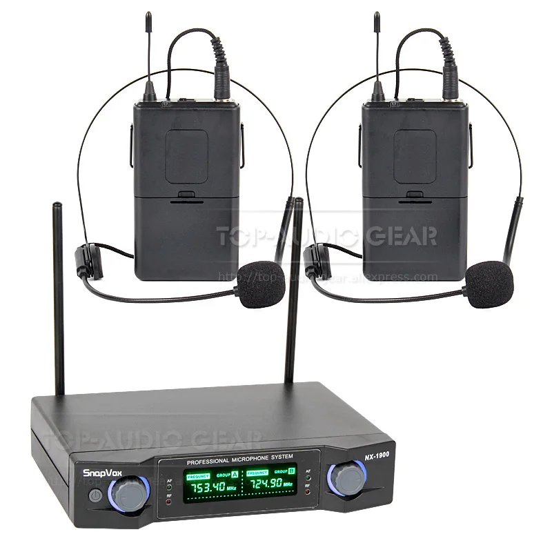 Профессиональная гарнитура 2 шт. с ушным крючком Беспроводная микрофонная
