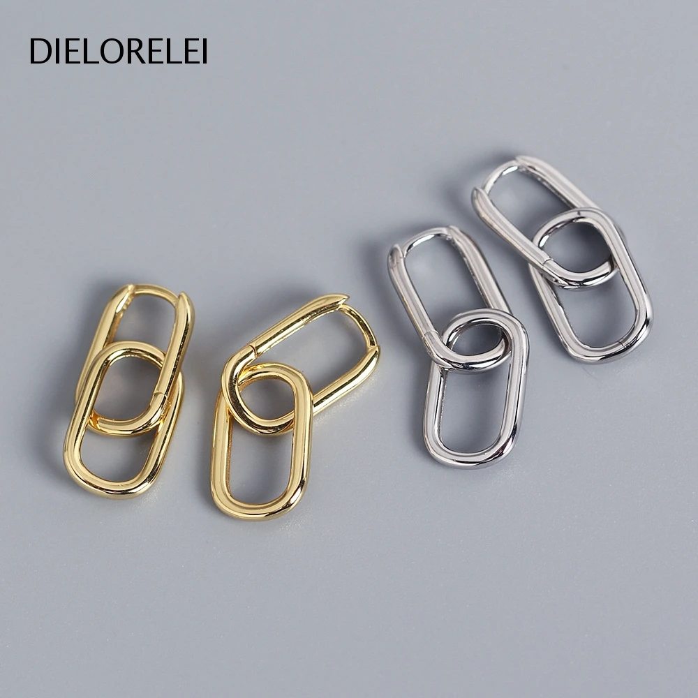 

DIELORELEI 925 Sterling Silver Minimalist Girls Hoop Earrings Simple Niche Eliminates Metal Allergies Accessories Gift