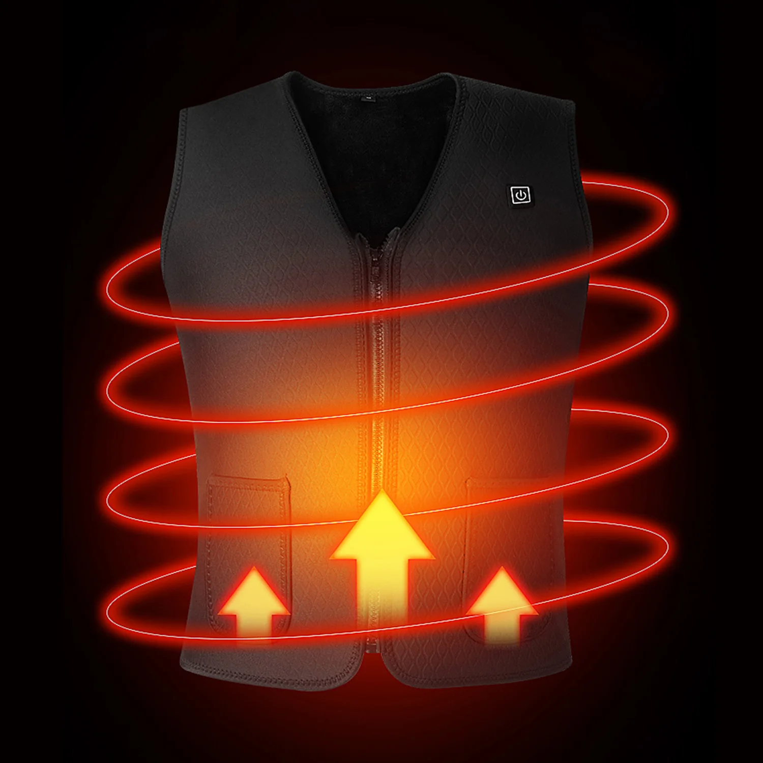 unisex warming heated vest Electric USB Heated Warm Vest Men Women Heating Jacket Clothing for Winter Travelling Ski FISHING