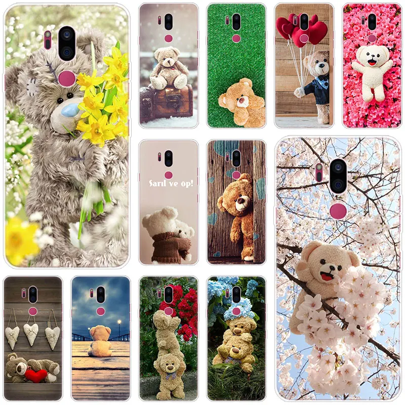 Милый подарок Медвежонок чехол для LG G5 G6 мини G7 G8 G8S V20 V30 V40 V50 ThinQ Q6 Q7 Q8 Q9 Q60 W10 W30 Aristo 2 X