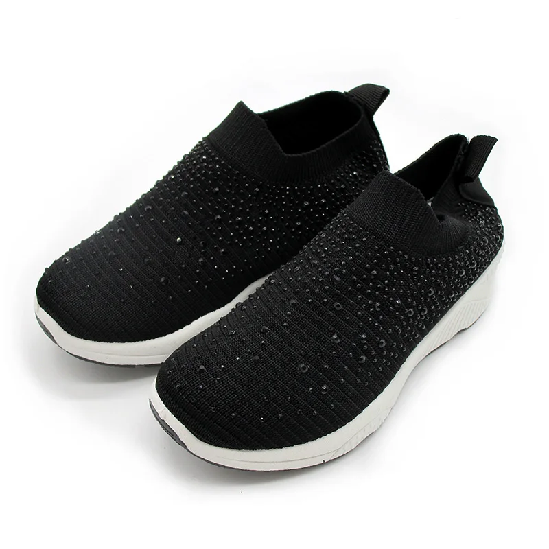 

Кроссовки унисекс из сетчатого материала, со стразами