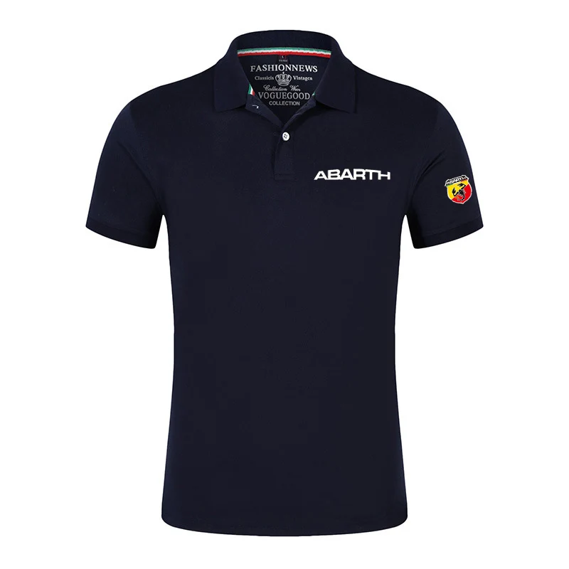 

2021 NEW ABARTH Summer New Brand Shirt Cotton PrintColor Casual Short Slevess Fashion College Tshirt Custom Decal Tops