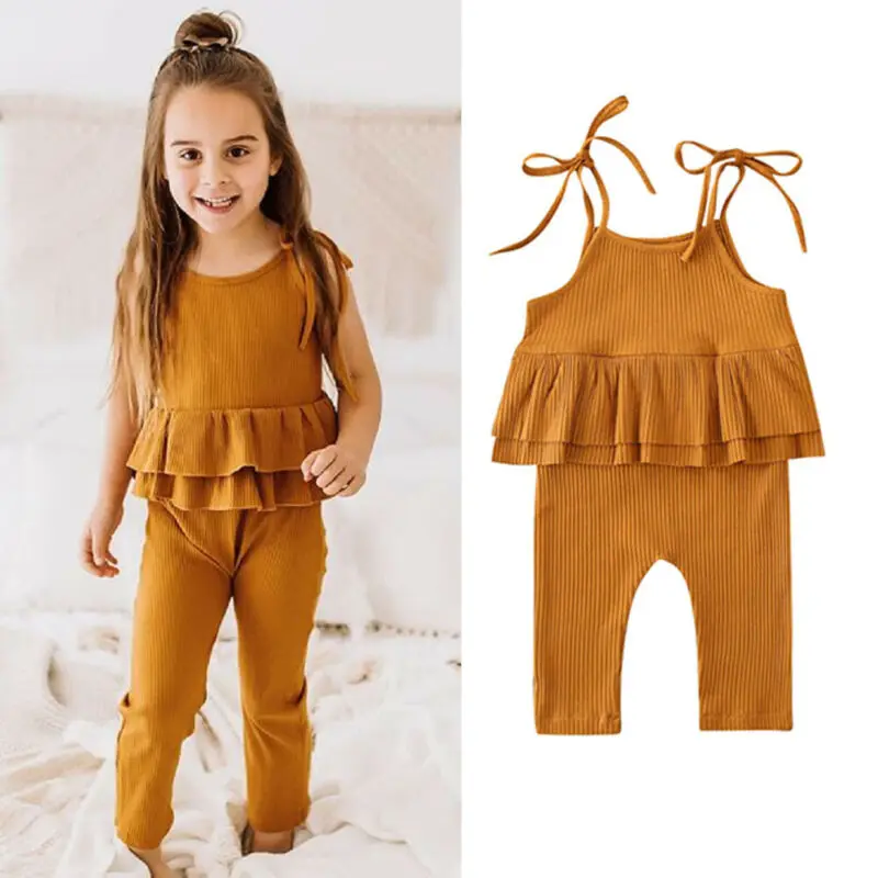 Одежда для новорожденных и маленьких девочек комбинезон с цветочным рисунком