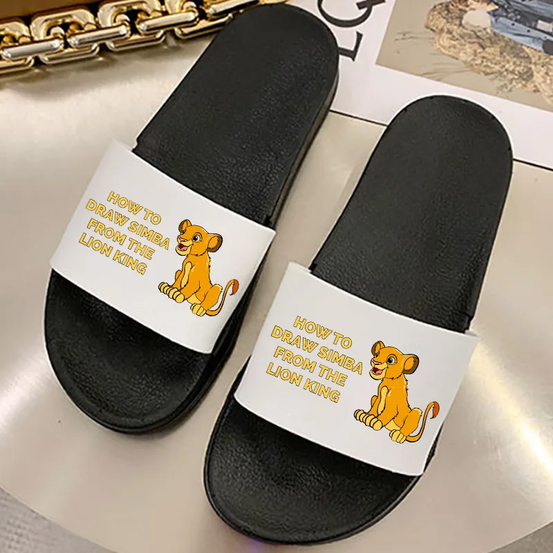 

Cute Lion Women slippers Cute slippers for women Home Slippers PVC Animal Prints Sandals women Beach Slides