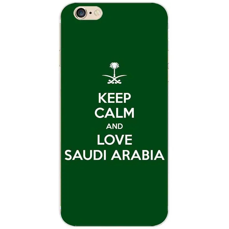 Saudi Arabia National Flag Emblem TPU Soft Silicone Phone Case for iPhone 6 7 8 S XR X Plus 11 Pro Max Cover |