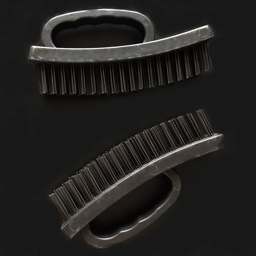 

2 X D- Handle Hand Wire Brush Removing Rust Metal Cleaning Paint Remover Wire Brushes 2 X Wire Brush With Handle