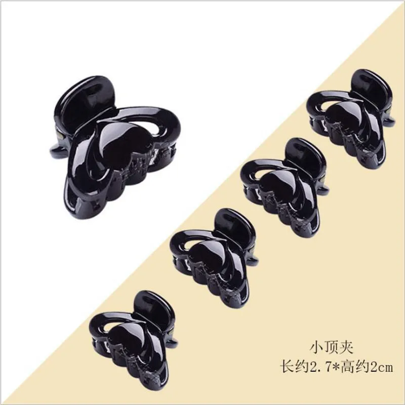 Женская заколка для волос 9356 модная черная Заколка краб аксессуары женщин