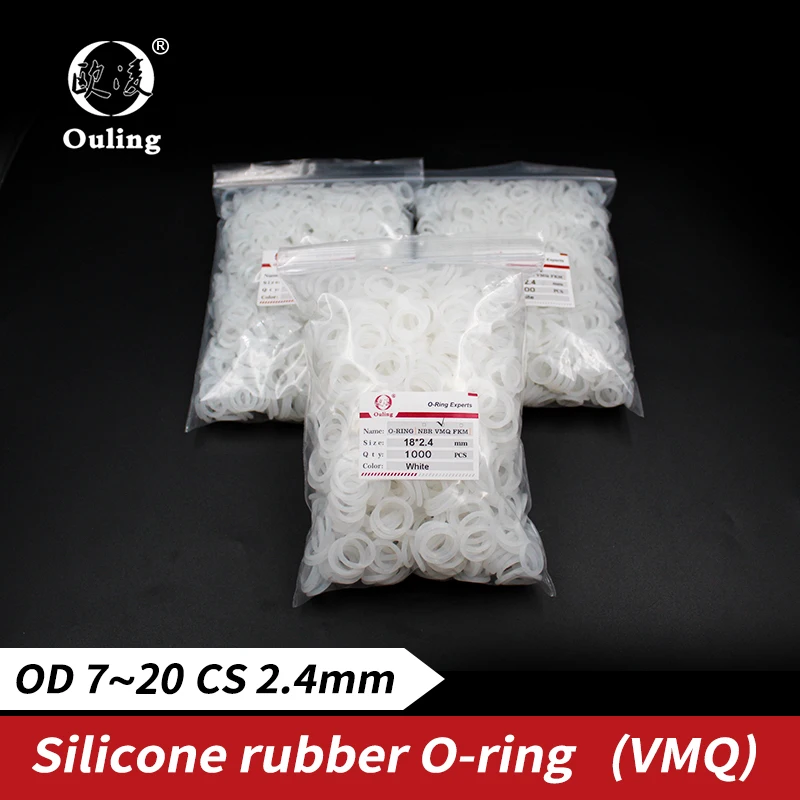 Силиконовый оптовая продажа 1000 шт./лот CS2.4mm толщина уплотнительное кольцо из
