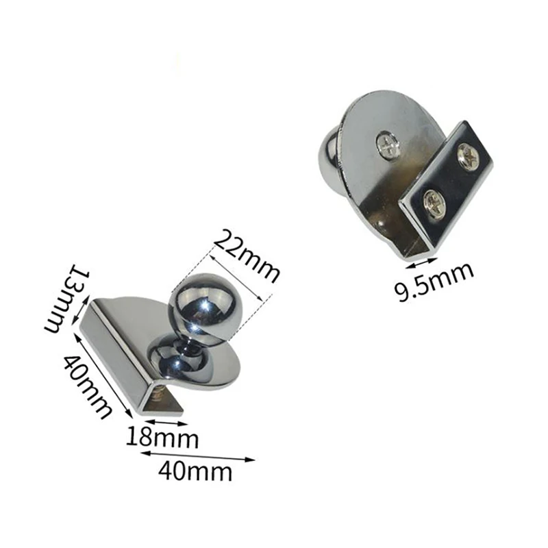 2 шт из нержавеющей стали Безрамная стеклянная дверная ручка для винного шкафа