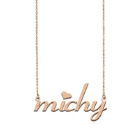 michy name necklace custom name necklace for women girls best friends birthday wedding christmas mother days gift