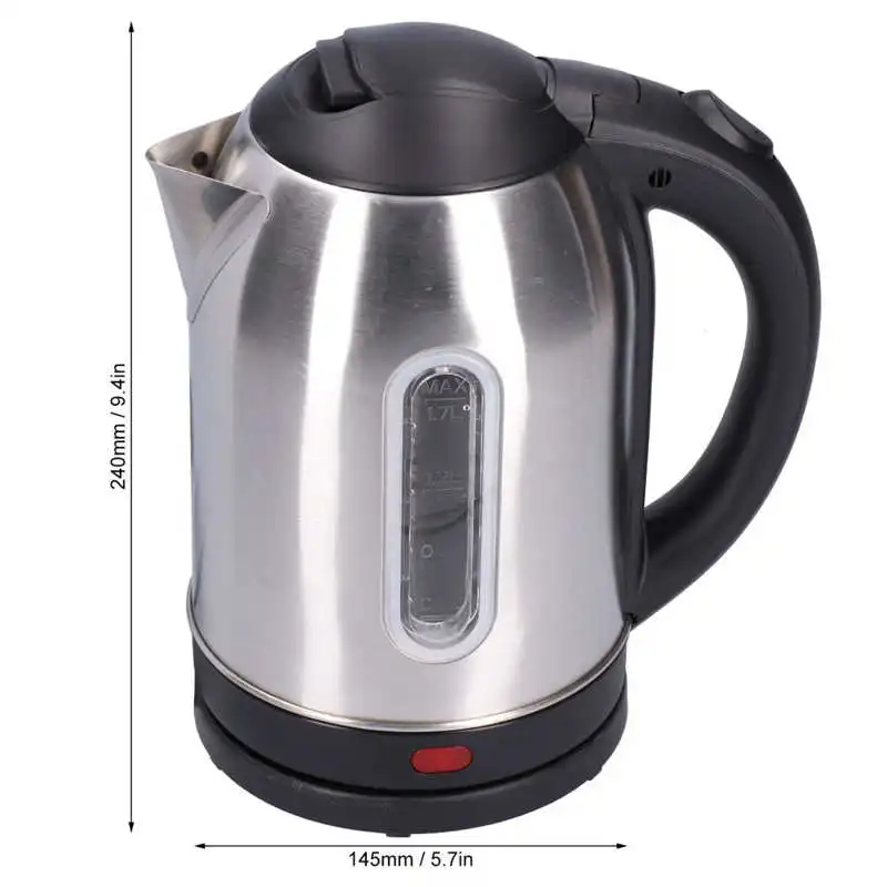 

1.7L Stainless Steel Electric Kettle Large Capacity Body Marking Water Pot EU Plug 220V Water Kettle