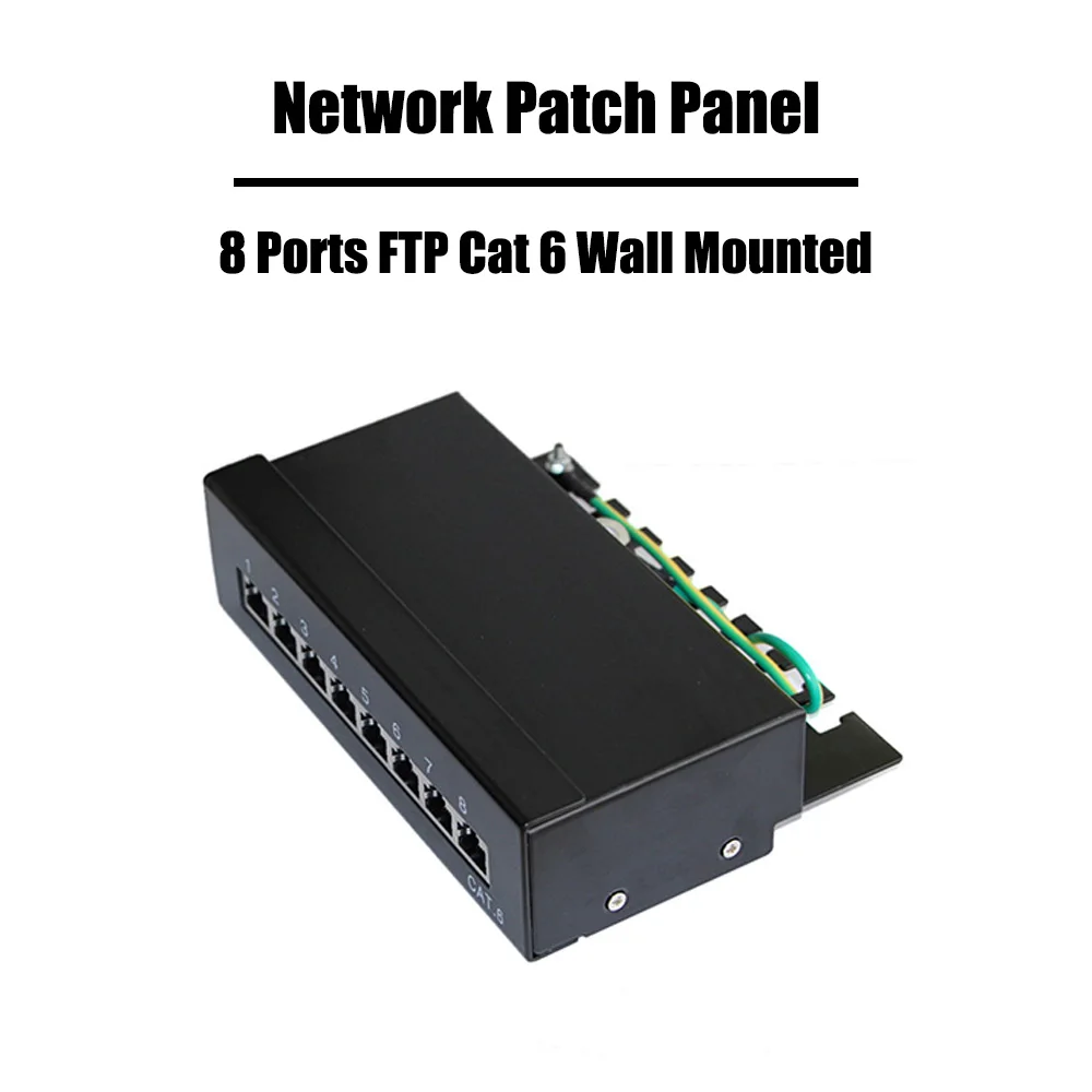 2 шт./лот 8 портов s FTP/STP Cat 6/Cat 5e сетевая коммутационная панель настенное крепление