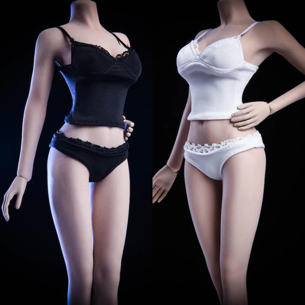 

1/6 Scale 18XG26 Women's Sexy Slim-fitting Close-fitting Lace Camisole for 12 Inch Action Figure