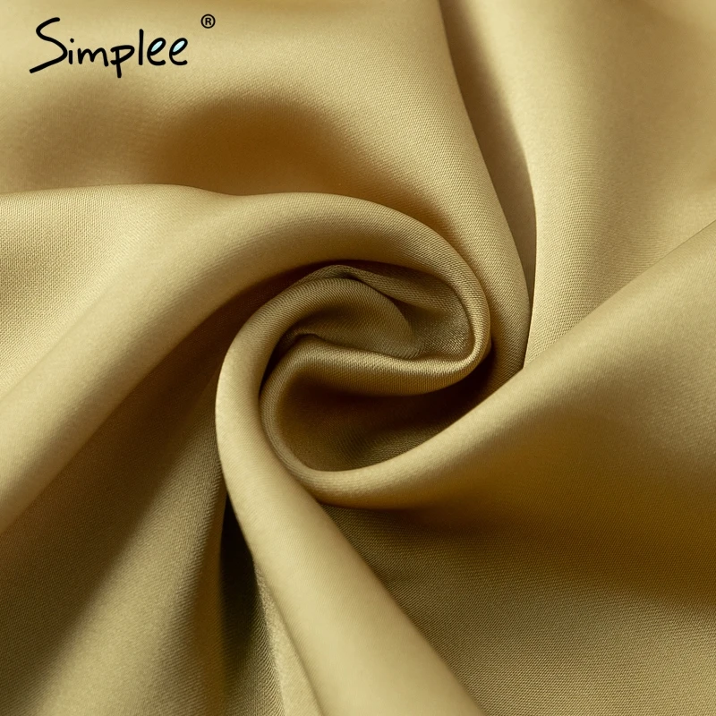 Simplee Сексуальная v-образным вырезом женская блуза рубашка Элегантная кнопка с