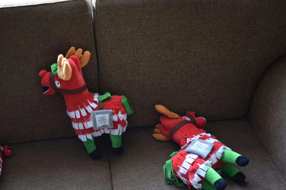 Крепостная ночь Рождество Llama драма Лут Pinata битва Royale плюшевые мягкие лошади тайник Альпака чучела животных куклы игрушки для детей