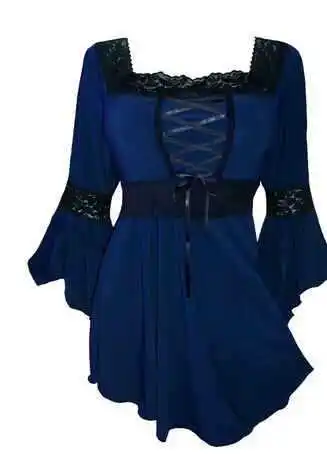 Сексуальная кружевная черная Готическая футболка женская мода осень 2019 лидер