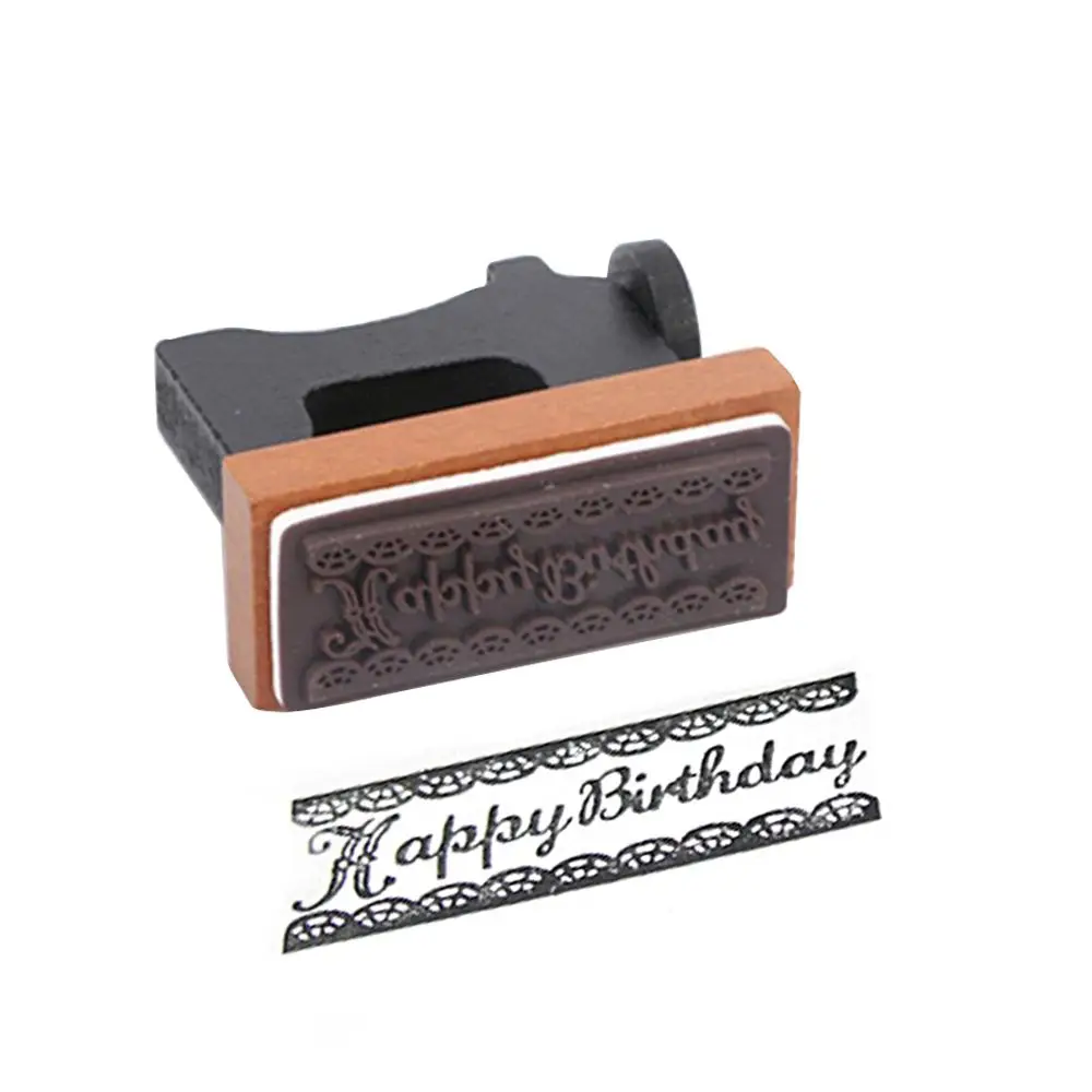 1 шт./лот забавный винтажный штамп швейная машина с днем рождения сделай сам