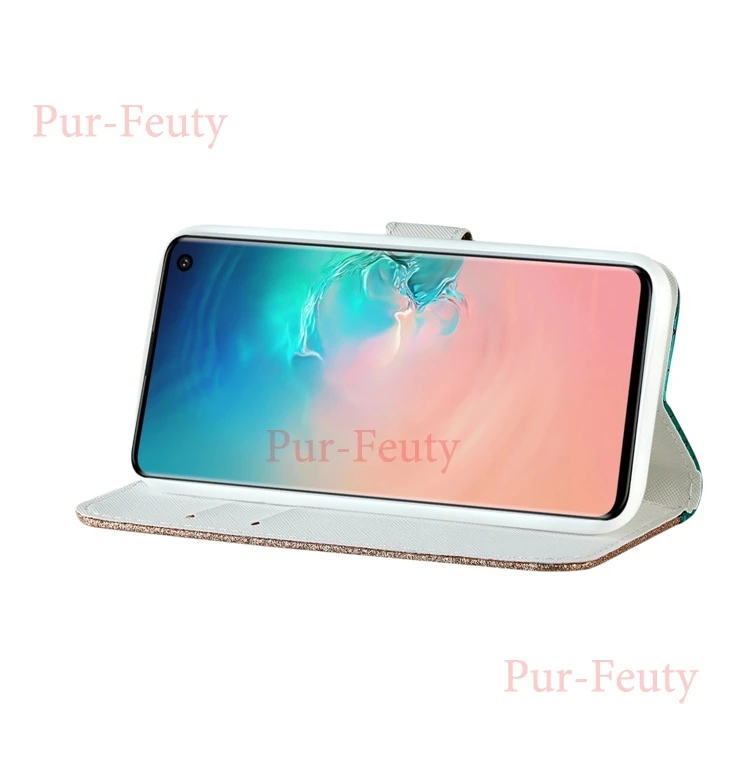 Чехол для samsung Galaxy S10 S9 S8 Plus 5G S7 edge S6 S10e S10+ S9+ кожаный кошелек с магнитным держателем для карт милый флип-чехол для телефона