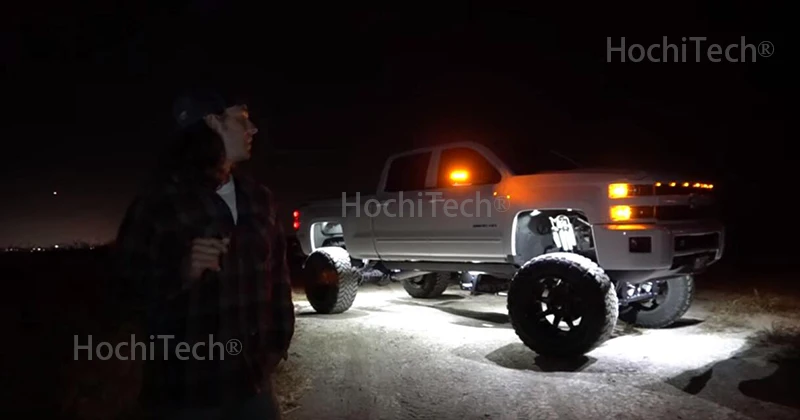 Светодиодные горные фонари водонепроницаемые для Тойота FJ Cruiser светодиодный автомобиль шасси свет светодиодный Рок свет многоцветный неоновый светодиодный фонарь комплект
