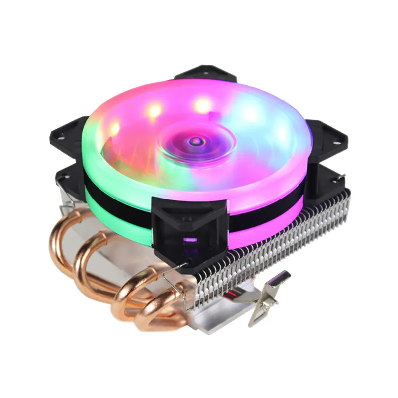 Кулер для процессора со светодиодной подсветкой RGB кулер с 4 тепловыми трубками