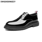 Туфли мужские из лакированной кожи, деловые, для парикмахера, итальянский бренд, свадебные модельные туфли, мужские офисные вечерние туфли Ayakkabi