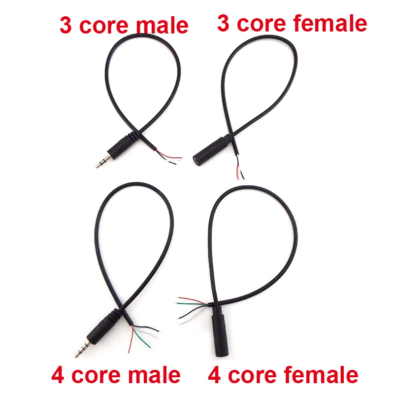 5 Types Wire Micro USB 2.0 Type-C AUX Mono Connector Power Supply Extension Cable Charger Male to Female 2-pin 4-pin Data Line |