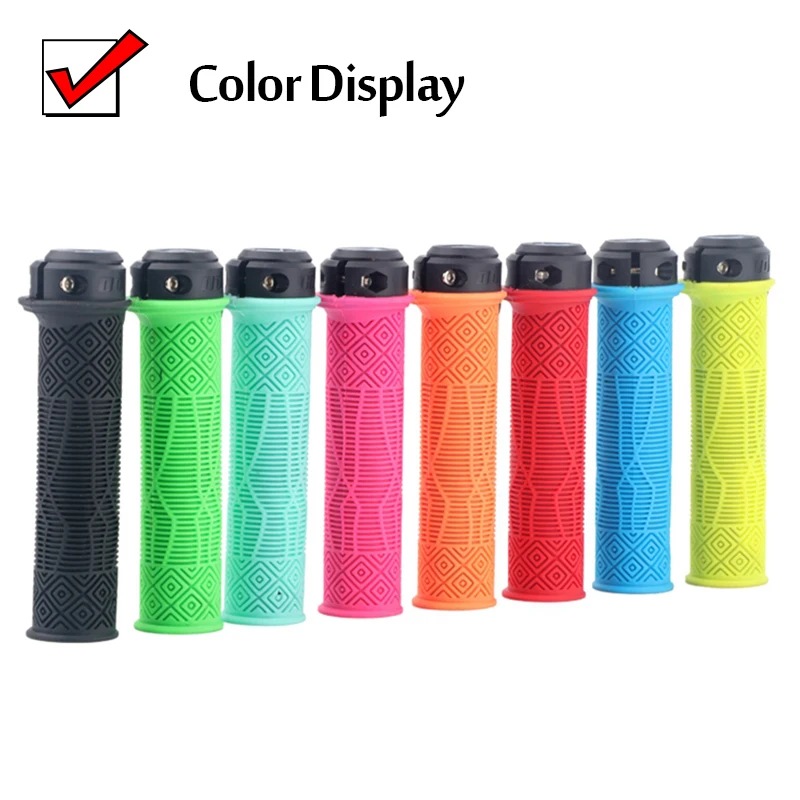 Руль велосипеда ODI MTB Bicycle Grip Lock 22.2мм Резиновые ручки Мягкие антискользящие рукоятки для конца руля, подходят для складных велосипедов BMX XC.