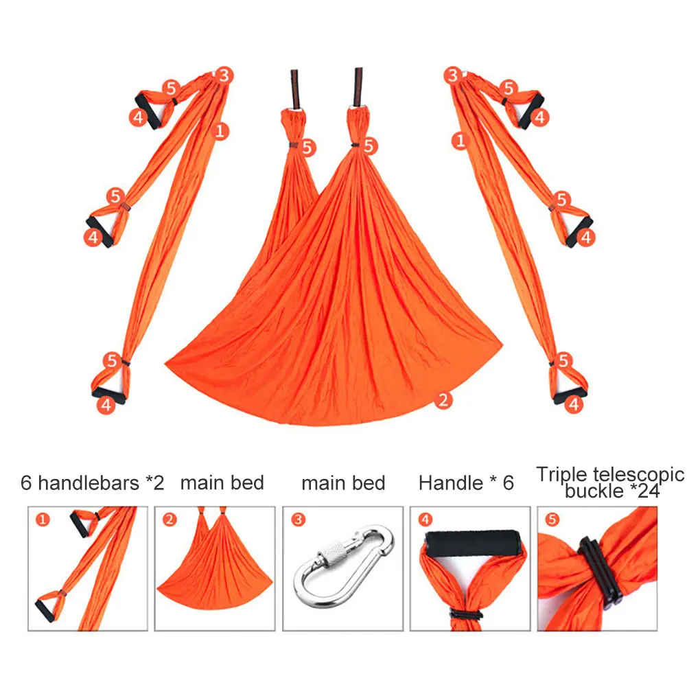 

Anti-gravity Gym Hanging Inversion Flying Swing Aerial Yoga Ceiling Hammock