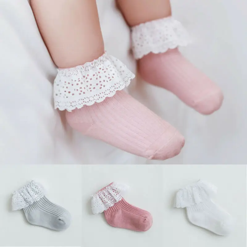 1 пара носков в стиле принцессы для детей ясельного возраста милые носки до