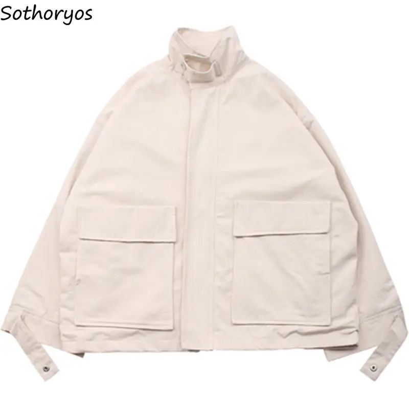 

Jackets Women Fall Female All-match Students Korean Style BF Harajuku Retro Chic Loose New Casual Overcoat Vintage Cargo Outwear