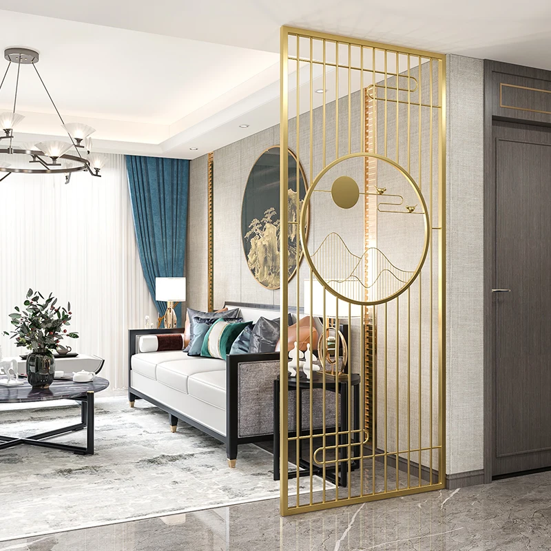 Новый скандинавский китайский бытовой Простой Легкий роскошный Железный экран