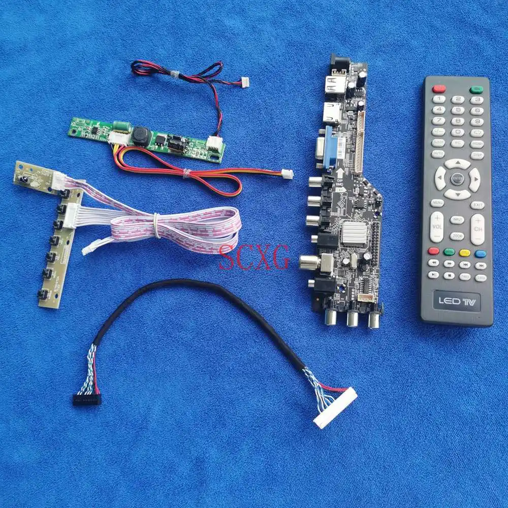 

LVDS 30-Pin Screen controller board USB AV VGA HDMI-compatible KIT For M185XTN01.0/M185XTN01.1 Digital Signal LED/LCD 1366*768