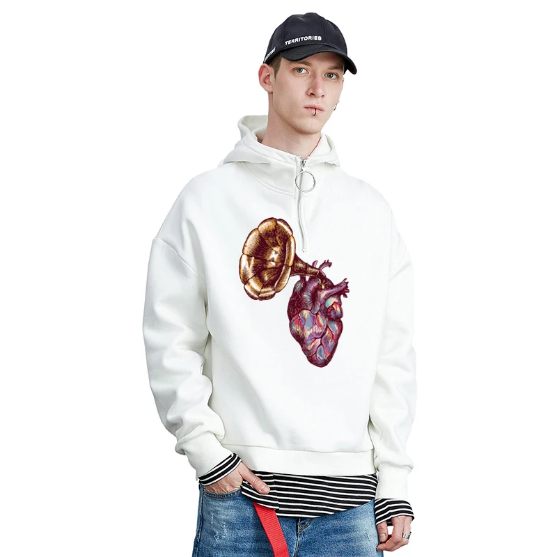 Punk Heart Retro Horn Iron Patch On Patches Clothing Stickers Application To Each Other Stripes For Clothes Badge | Дом и сад