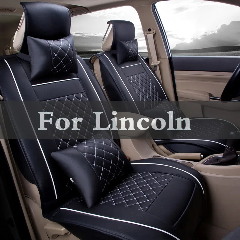 

New Summer Cool Car Seat Cushion Car Air Conditioning Leather Covers Set For Lincoln Aviator Ls Mkc Mks Mkt Mkz Navigator Town