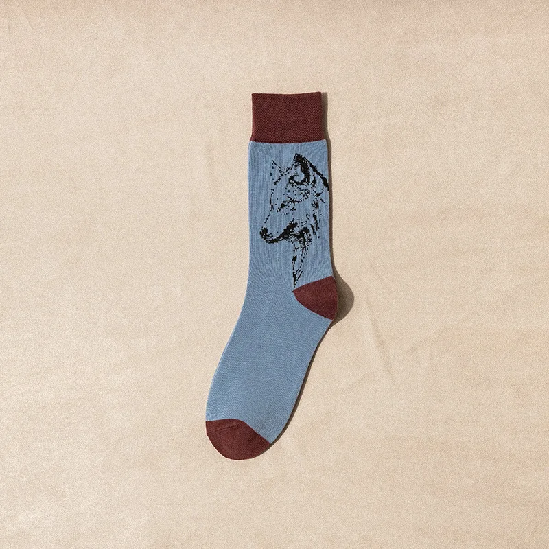 

Autumn Winter Cartoon Couple Socks Funny animal parrot Cotton Socks Fashion Casual Harajuku Socks Female Streetwear Skarpetki