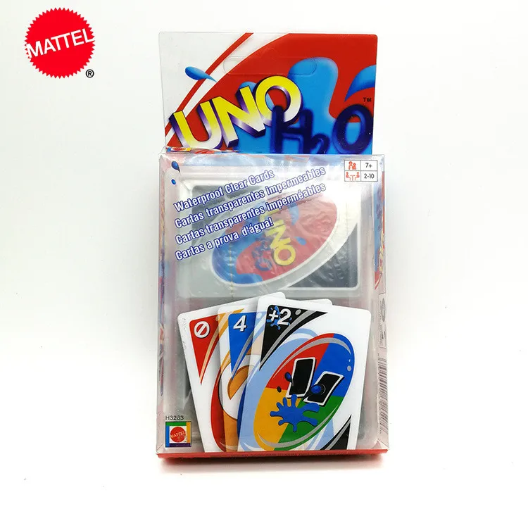 Mattel Games UNO карточная игра творческая прозрачная пластиковая игральная карта