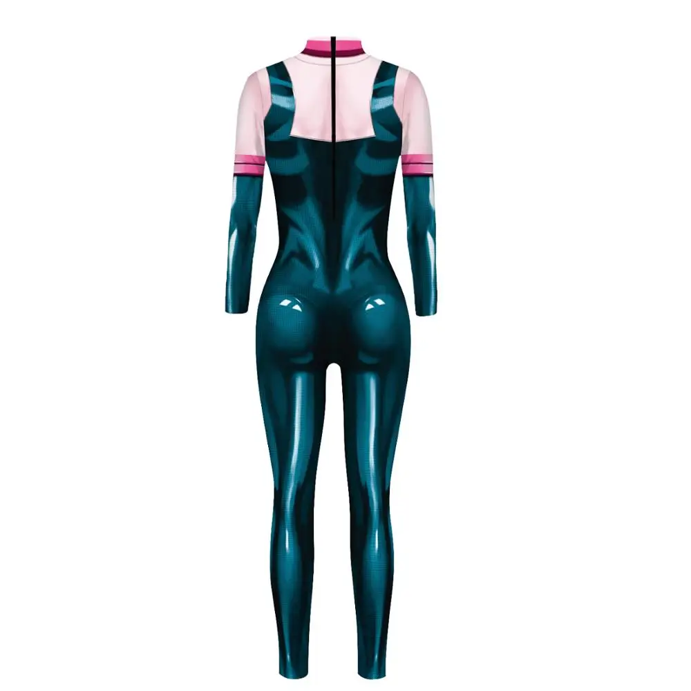Aниме Mоя Rеройская Aкадемия Asui Tsuyu Костюмы для косплея Kомбинезон OCHACO URARAKA Xэллоуин