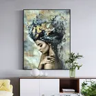 Абстрактный портрет мраморная девушка настенная Картина на холсте постер и принты настенные картины для гостиной домашний Декор (без рамки)