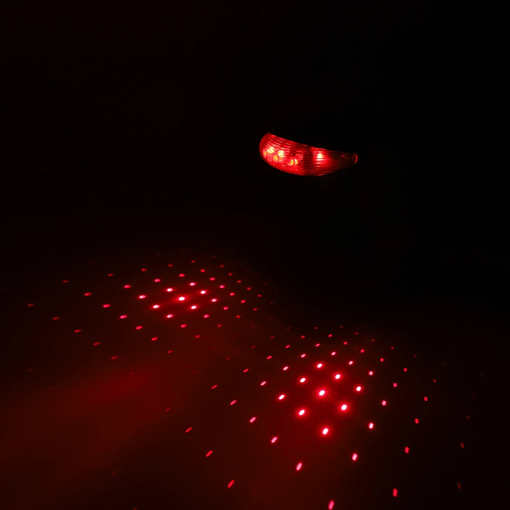 

Bicycle Laser Lights Waterproof Bike Tail Light Road Cycling LED Flashing Lamp Tail Light Rear Cycling Bicycle Safety Warning