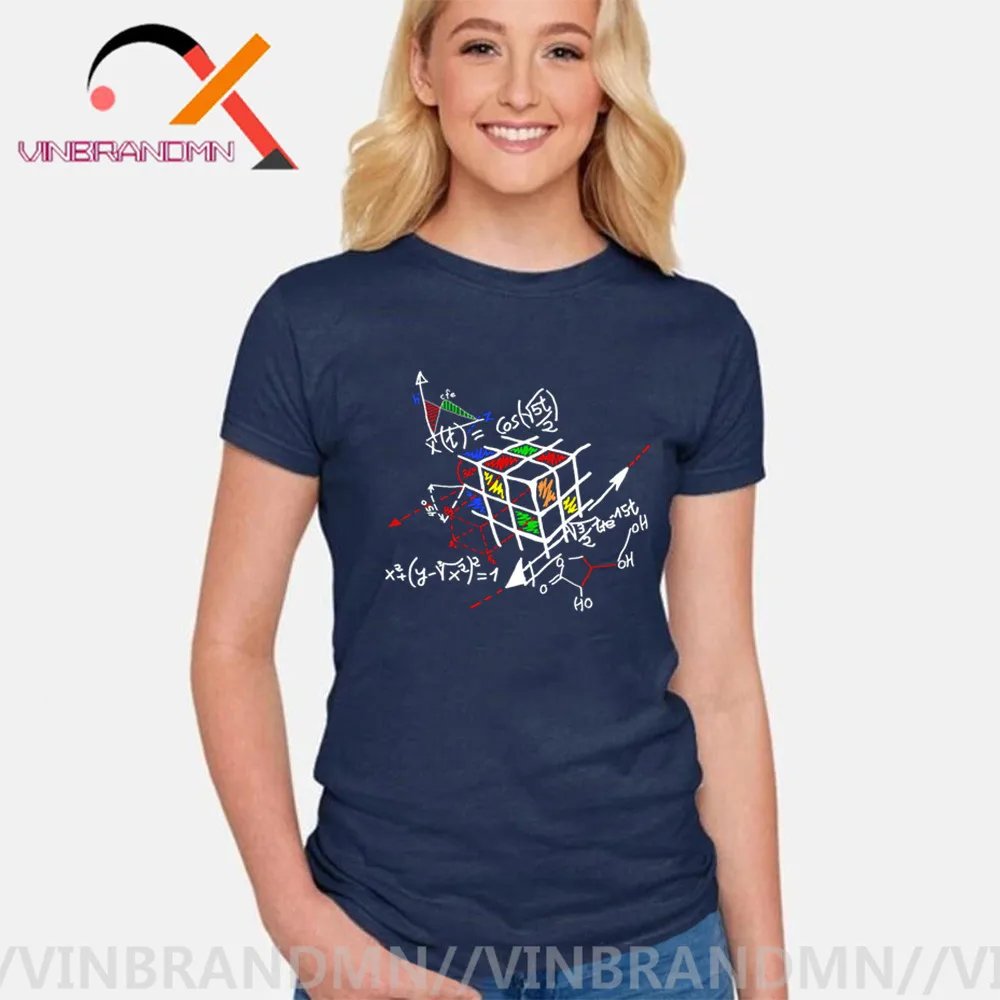 Новые дизайнерские футболки с геометрическим кубом радугой математикой магией